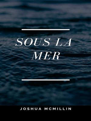 cover image of SOUS LA MER